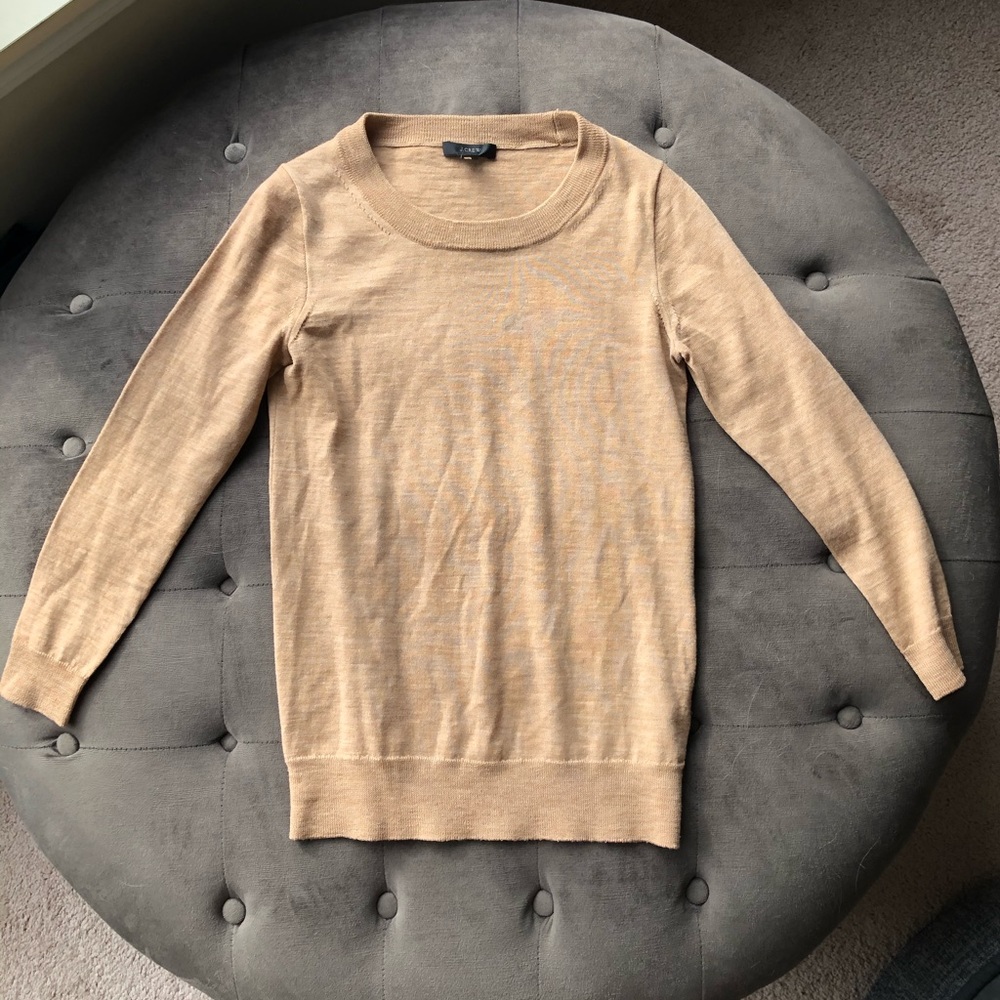 Merino wool camel color sweater